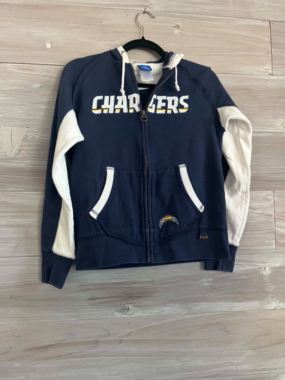 Chargers Womens NFL fleece zipup hoodie